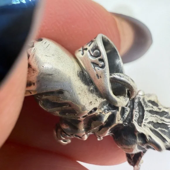 Possible vintage TAXCO sterling silver Hippopotamus charm or pendant! - Picture 9 of 14